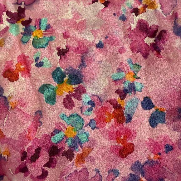 Soft Surroundings Brialla Pink Floral Blouse Top - size XL - Picture 6 of 8